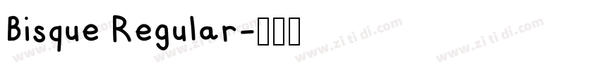 Bisque Regular字体转换